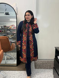 Kashmiri Jacket Style Coord (Navy)
