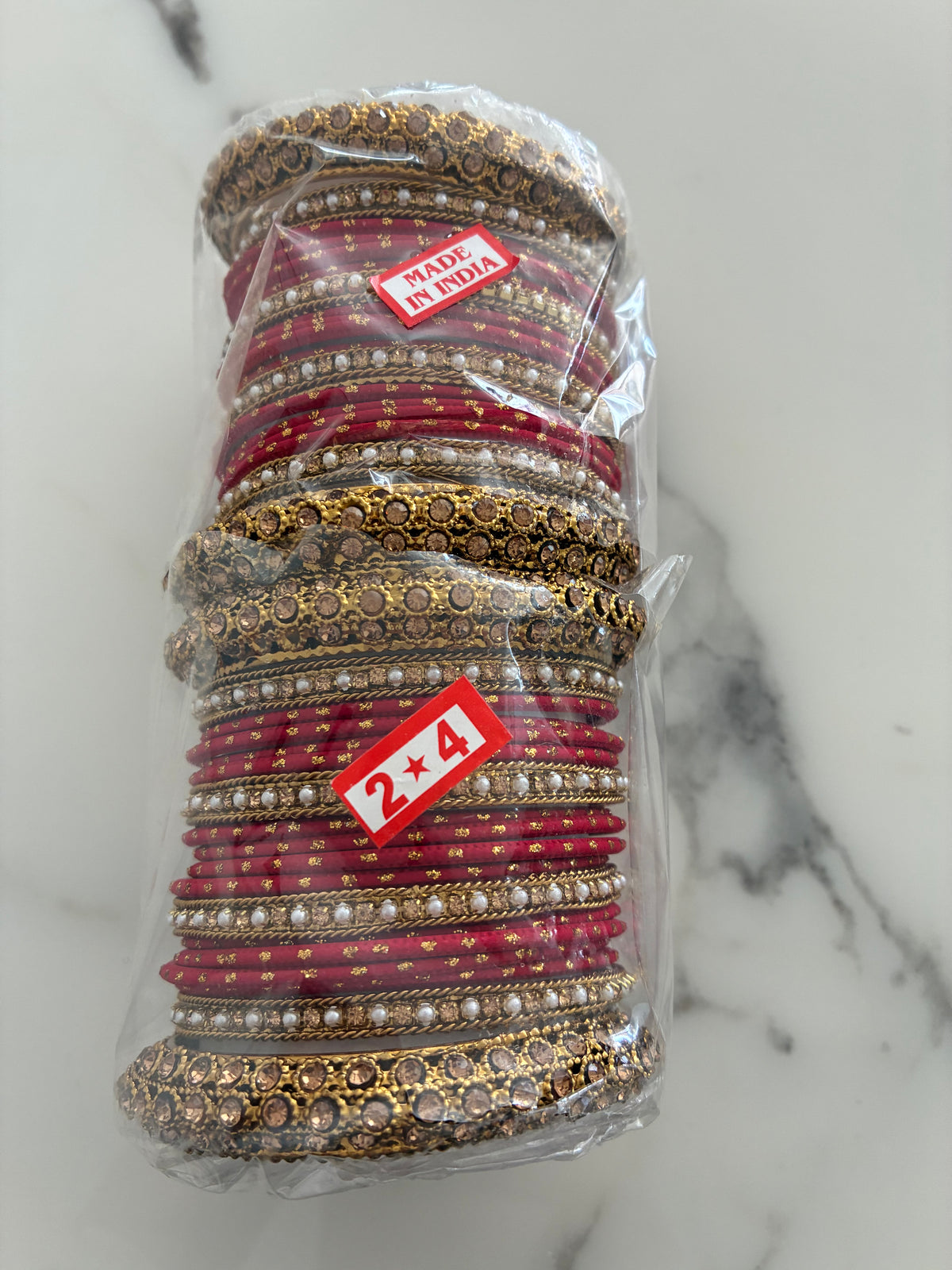 Red Bangles 2 (Diff Size)